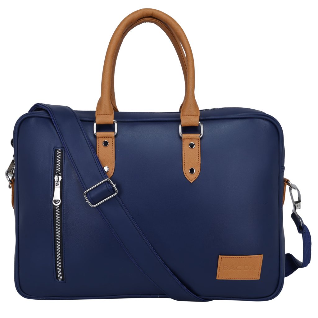 Navy Laptop and file bag